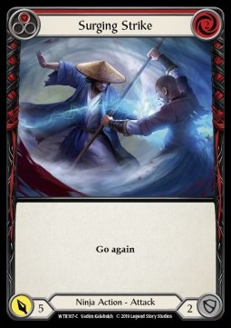 Surging Strike (Red) (Rainbow Foil)
