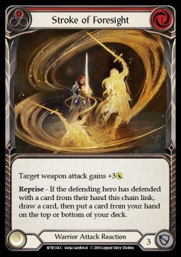Stroke of Foresight (Red) (Rainbow Foil)