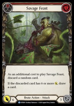 Savage Feast (Red) (Rainbow Foil)
