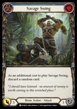 Savage Swing (Blue) (Rainbow Foil)