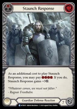 Staunch Response (Red) (Rainbow Foil)