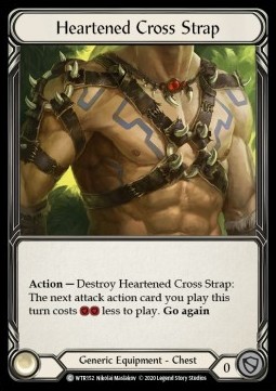 Heartened Cross Strap (Rainbow Foil)