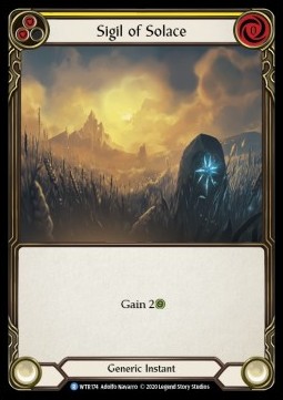 Sigil of Solace (Yellow) (Rainbow Foil)