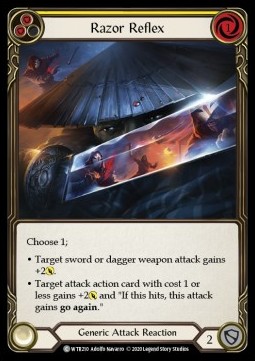 Razor Reflex (Yellow) (Rainbow Foil)