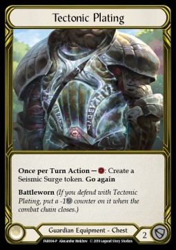 Tectonic Plating (Cold Foil Golden)