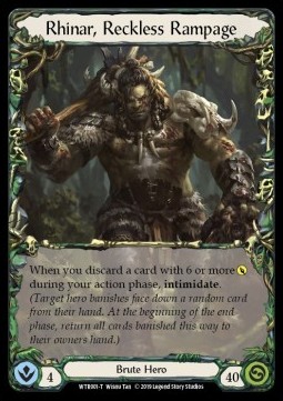 Rhinar, Reckless Rampage // Harmonized Kodachi (Regular)