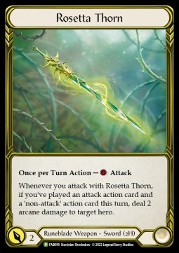 Rosetta Thorn (Cold Foil Golden)