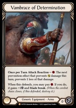 Vambrace of Determination (Cold Foil)