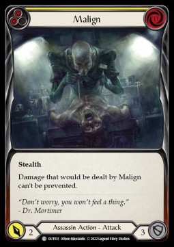 Malign (Yellow) (Rainbow Foil)