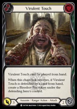 Virulent Touch (Yellow) (Rainbow Foil)