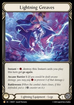 Lightning Greaves (Cold Foil)