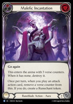 Malefic Incantation (Red) (Regular)