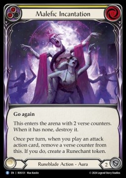 Malefic Incantation (Yellow) (Regular)