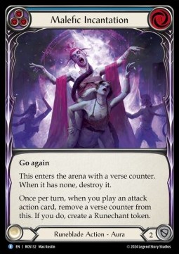 Malefic Incantation (Blue) (Regular)