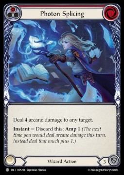 Photon Splicing (Red) (Rainbow Foil)